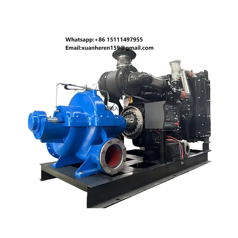 

Pressure Dewatering Water Centrifugal Horizontal Automatic Diesel Engine Double Suction Split Pump with Agriculture Irrigation
