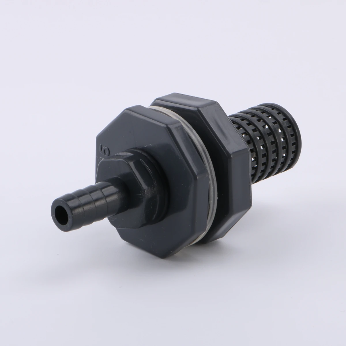 Dark Gray UPVC Water Filter Fish Tank Connector 1/2
