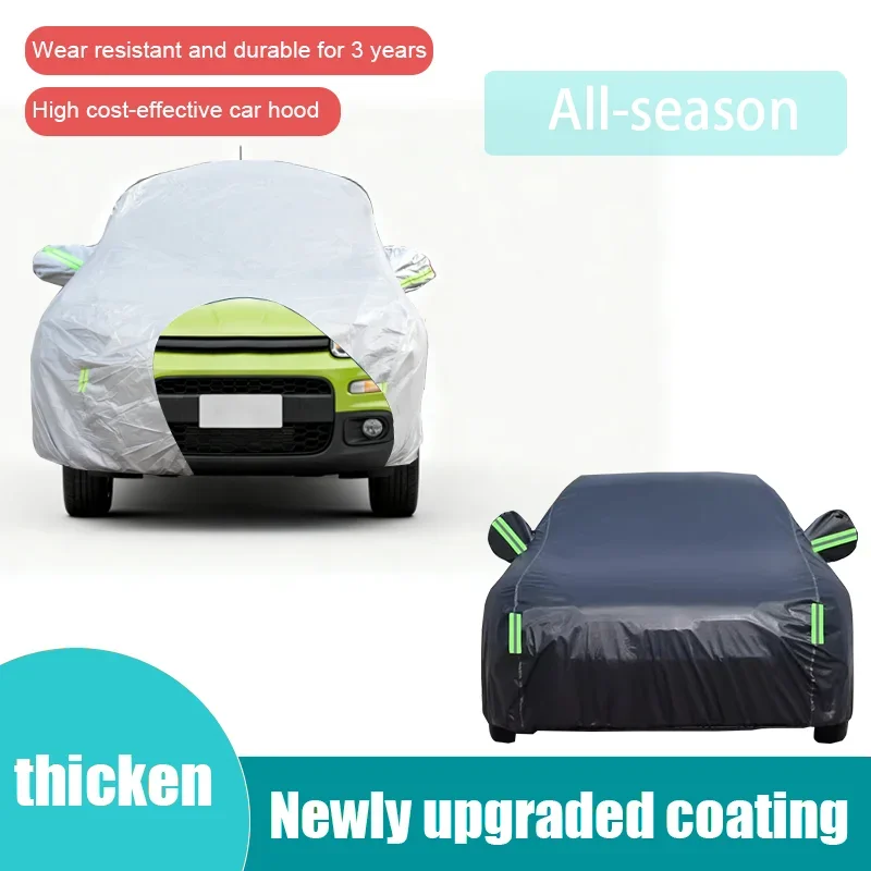 

Suitable for Fiat Panda Outdoor Car Cover Automatic UV Protection, Sunshade, Rain, Snow, Dust Cover Thickened Car Cover