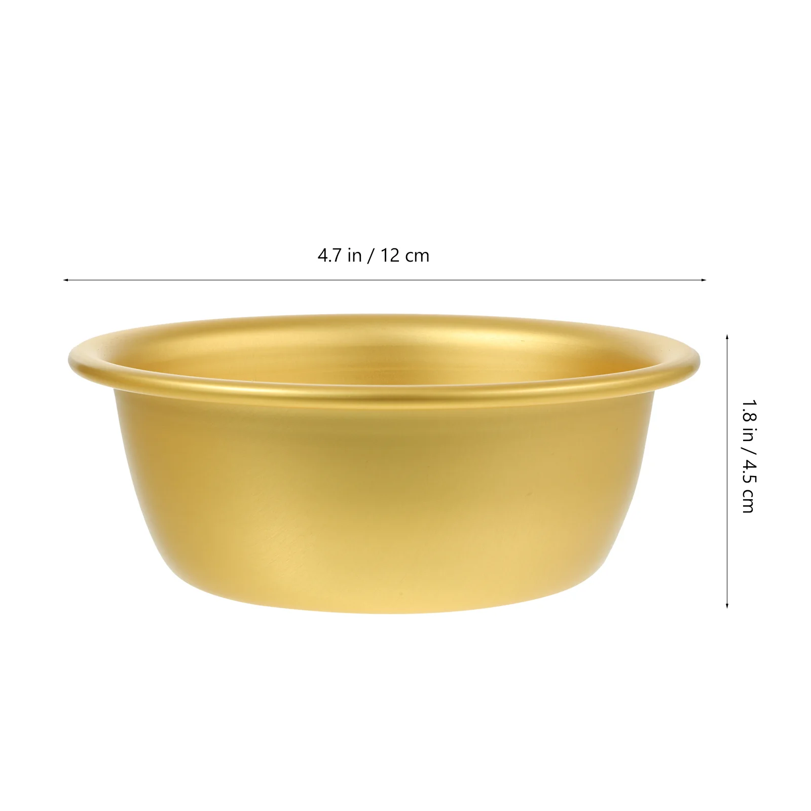 

4Pcs Wine Bowls Korean Style Multi-Function Household Rice Soup Pickle Bowl Stainless Steel Golden Color Korean Kitchenware