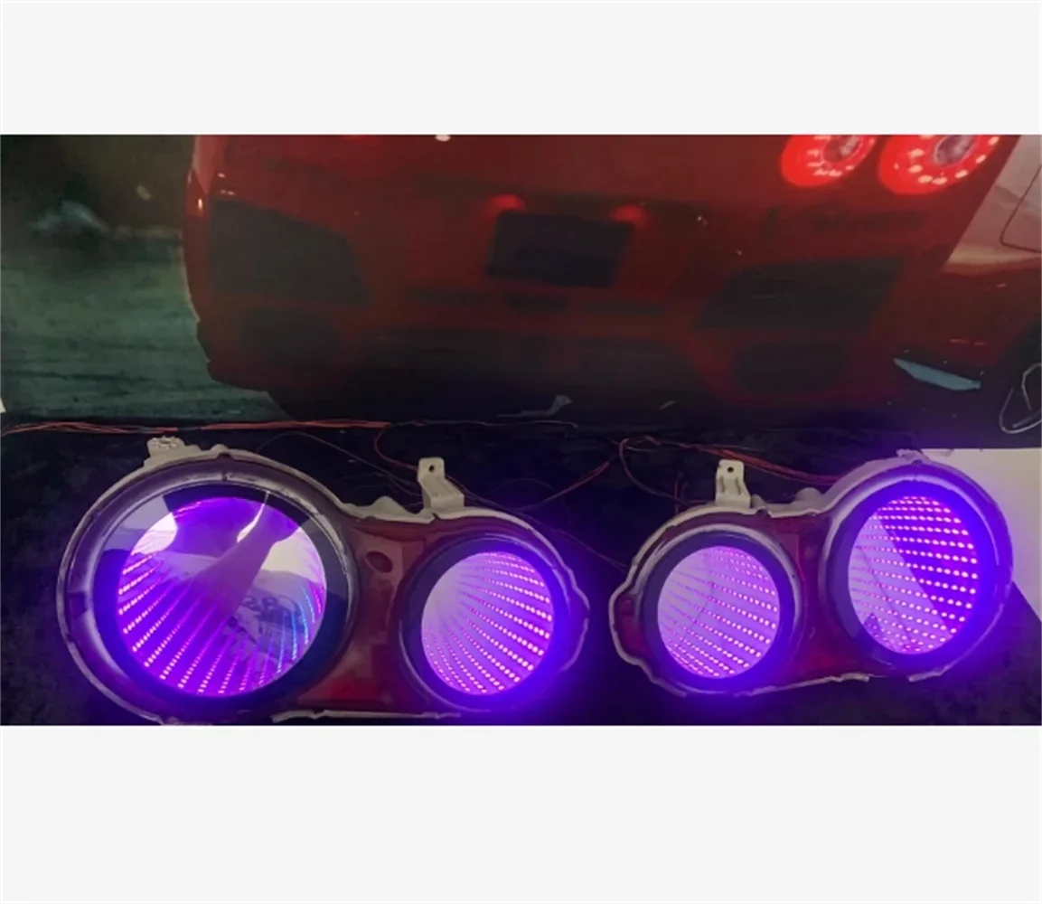 Car led modified Tail Light assembly for Nissan GTR Brake Driving Reversing rear Lamp Turn Signal 2pcs