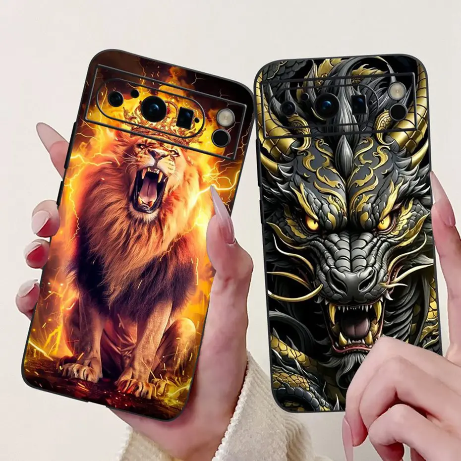 حافظة هاتف بتصميم جديد لهاتف جوجل بيكسل 8 برو 8a غطاء من السيليكون الأسود الناعم من البولي يوريثان الحراري لهاتف جوجل بيكسل 8 بيكسل 8a مصدات