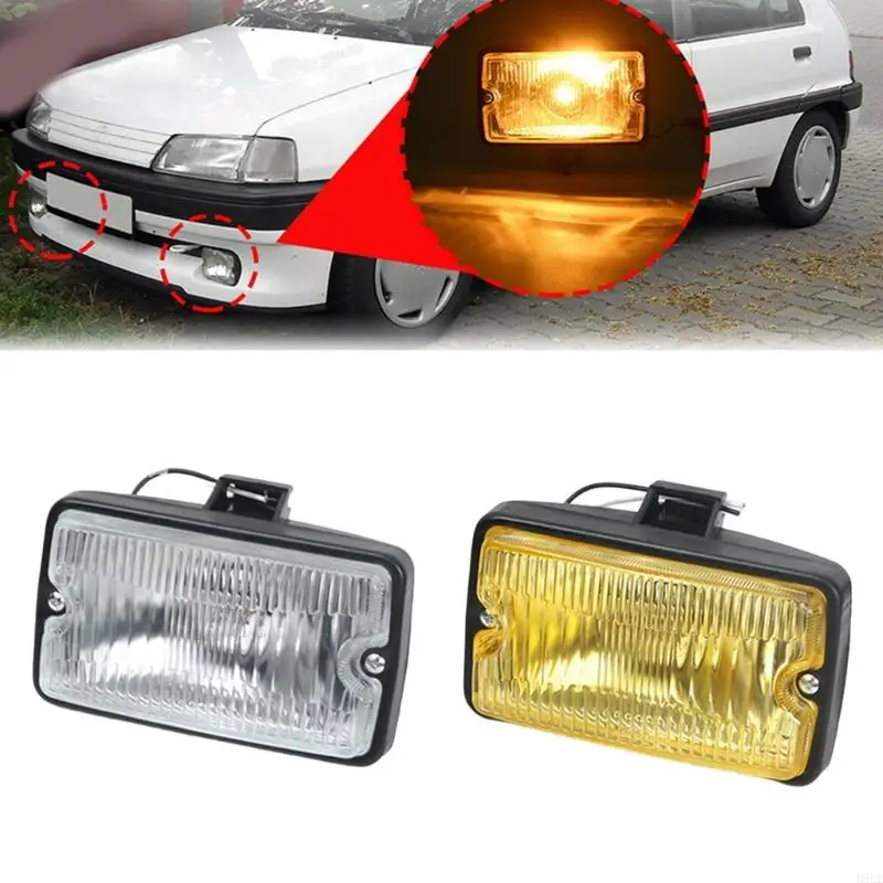 High Compatibility Metal ABS Car Front Bumper Fog Lamp Spotlamp 12V 4.6A 175x50mm For 205 CTI 106 Multiple Car Models H9EE