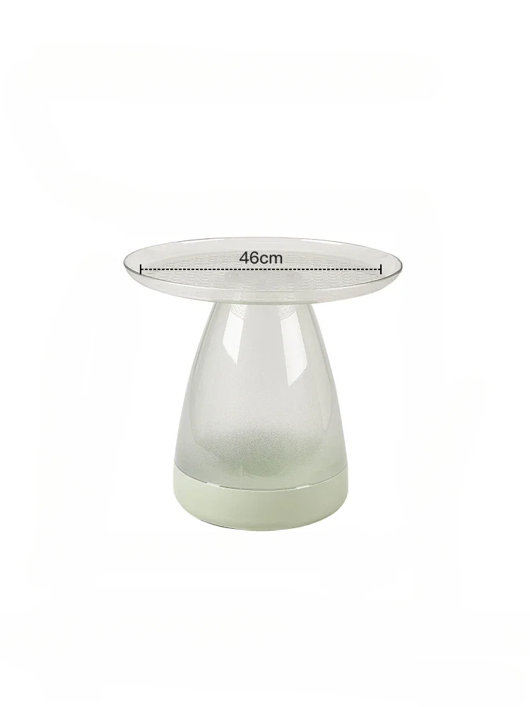 

Transparent coffee table, minimalist small household plastic tea, Nordic modern living room side