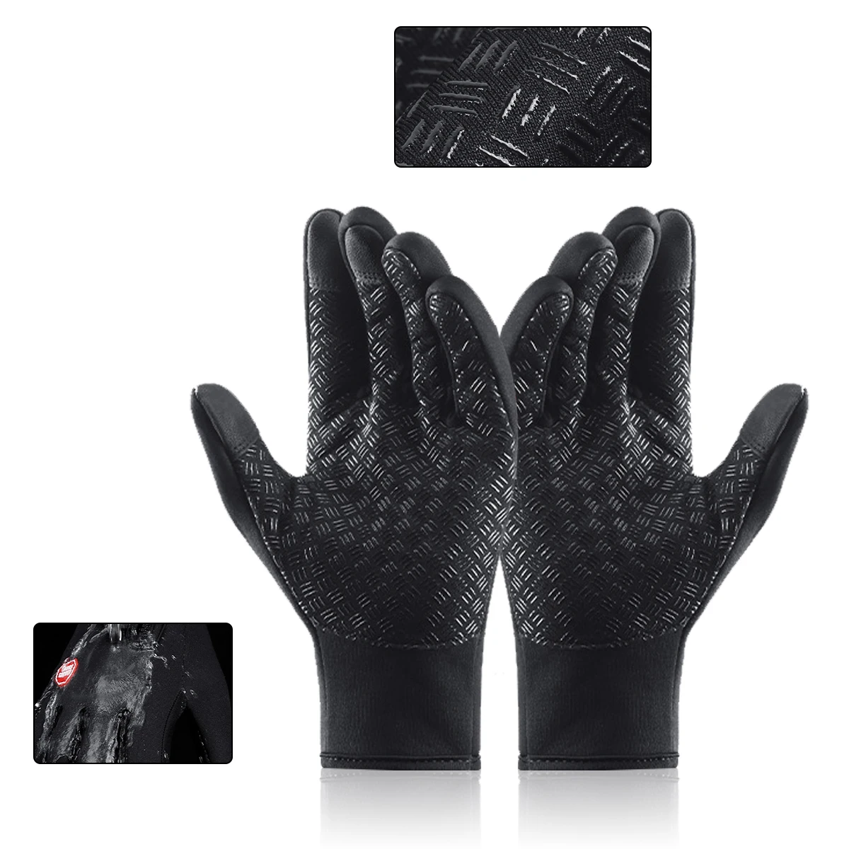 AliExpress Touch screen zipper gloves for daily travel in autumn  winter cold and frost protection bicycle motorcycle skiing Running sports