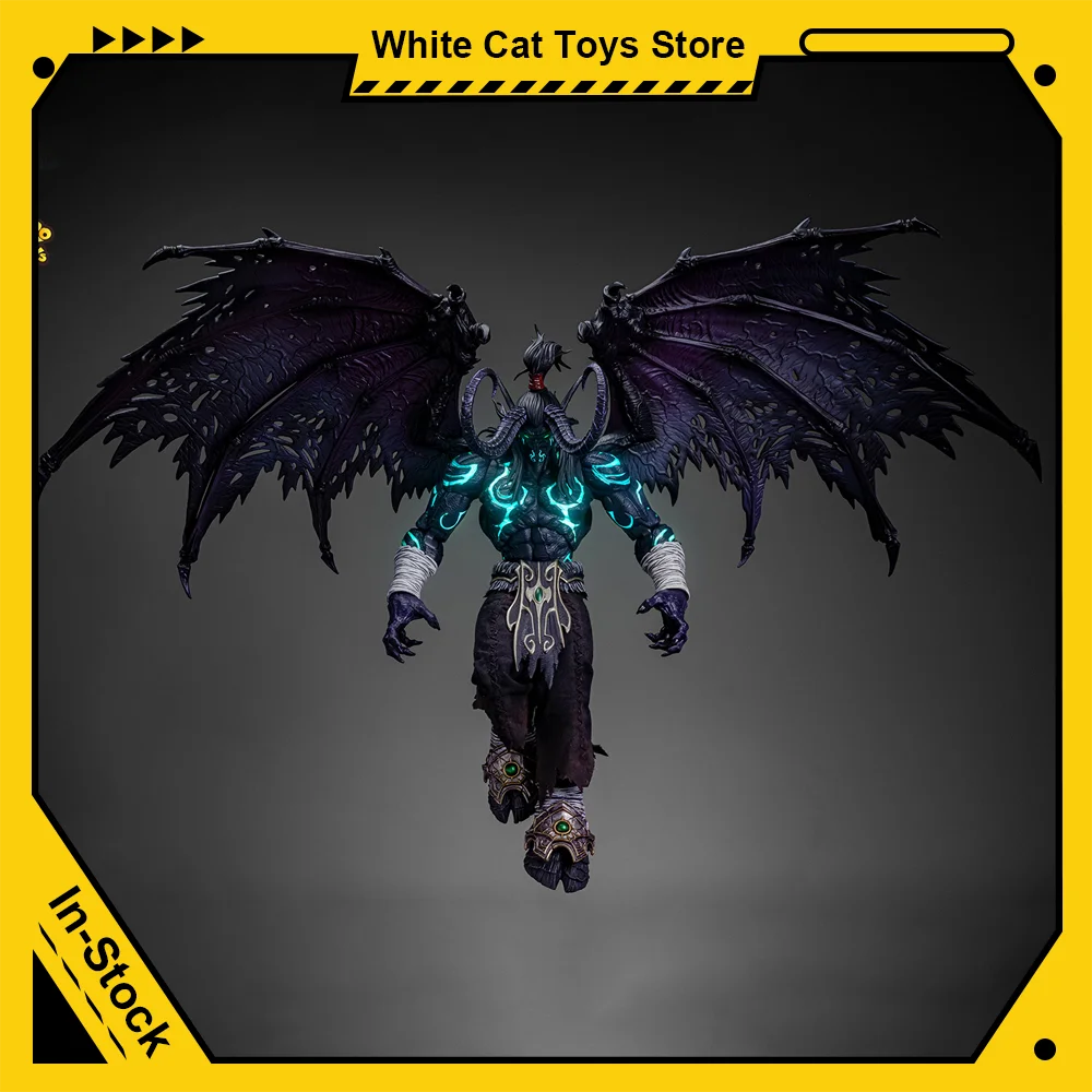 

Genuine HERO TOYS Hunter Black Action Figures Scale Male Soldier Demon Illidan Stormrage Movable Collection Anime Model Toy Gift