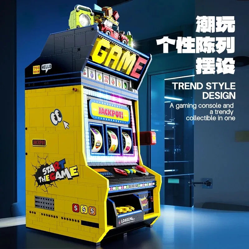 

MOC Arcade Fruit Game Machine Building Blocks Creative Assembly Toy Assembling Model Toys Simulation Model Toys Birthday Gifts