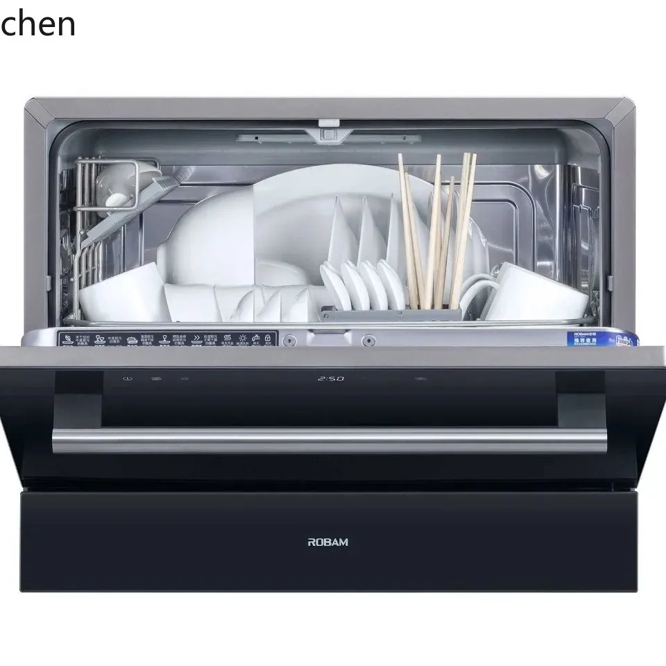 غسالة أطباق أوتوماتيكية HTT مكونة من 6 مجموعات غسالة أطباق بأدراج سطح المكتب W701