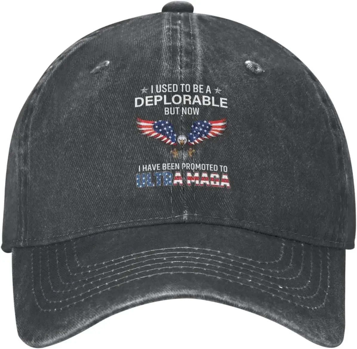 Trump 2024 Hat I Used to Be A Deplorable But Now I Have Been Promoted to Ultra MAGA Hat Men Dad Hats with Design Hat