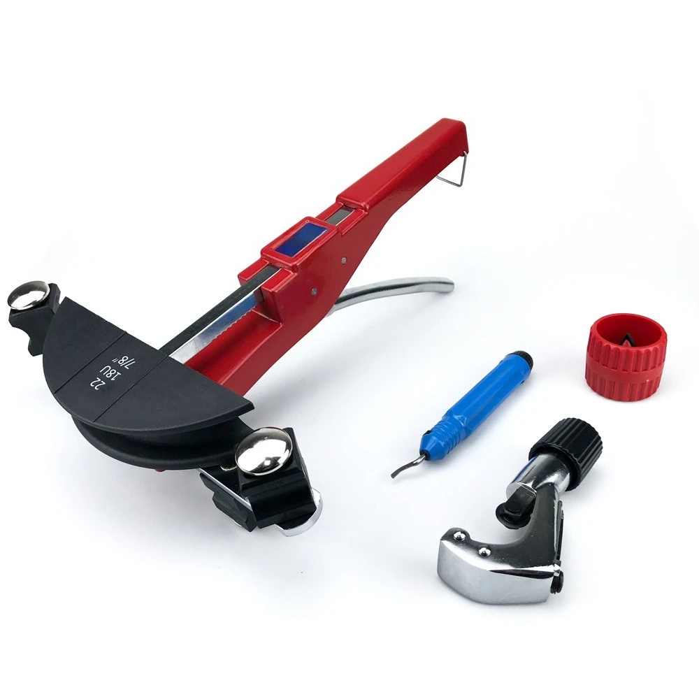 Combination pipe bender CT-999 (new plastic box) 6-22mm manual bending copper pipe labor-saving nylon plate with CT-274