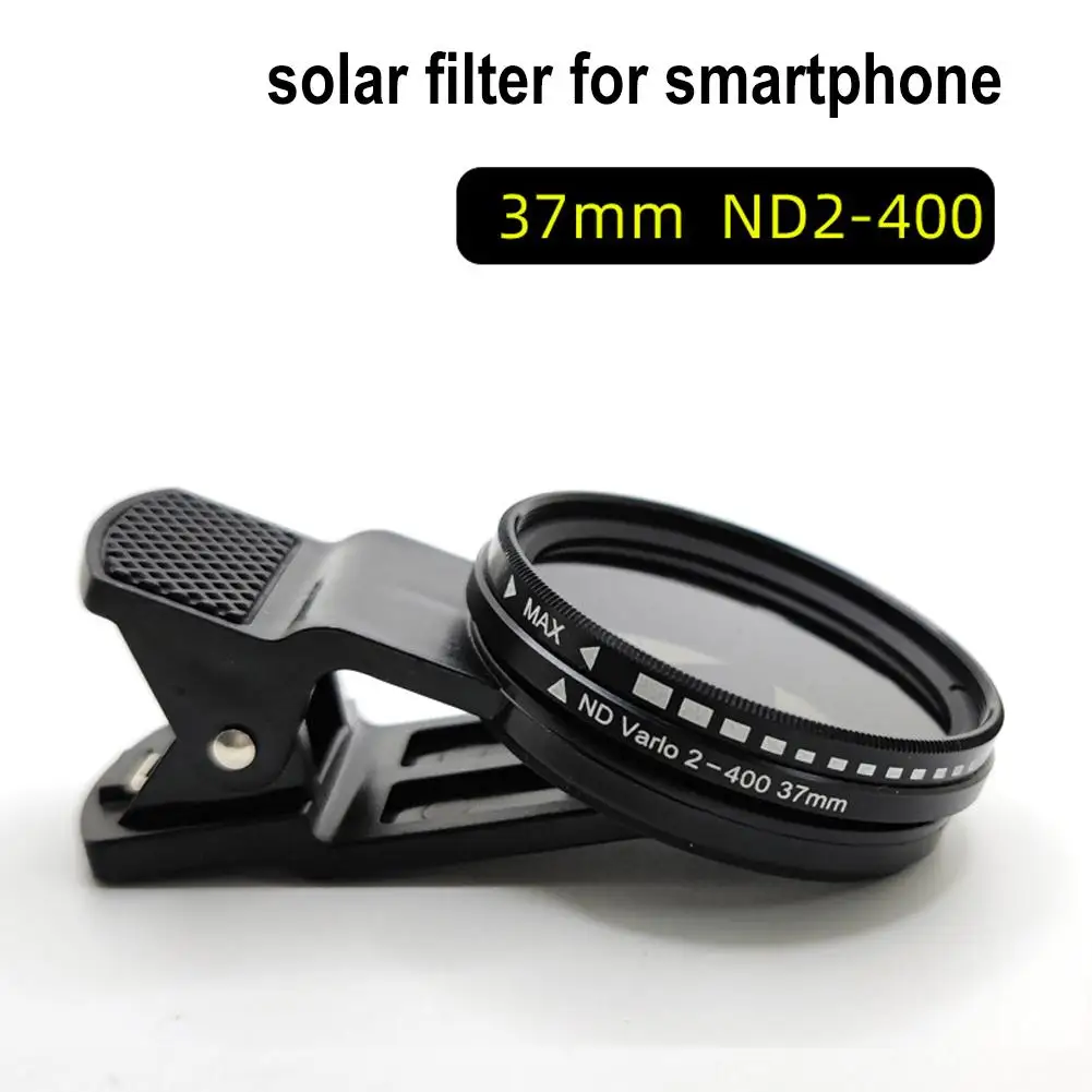 Universal Clip-On nd 2-1/2 Filter mit einstellbarer Dichte Telefon Polarisator Weitwinkel objektiv 37/52mm CPL Filter Kamera Zubehör
