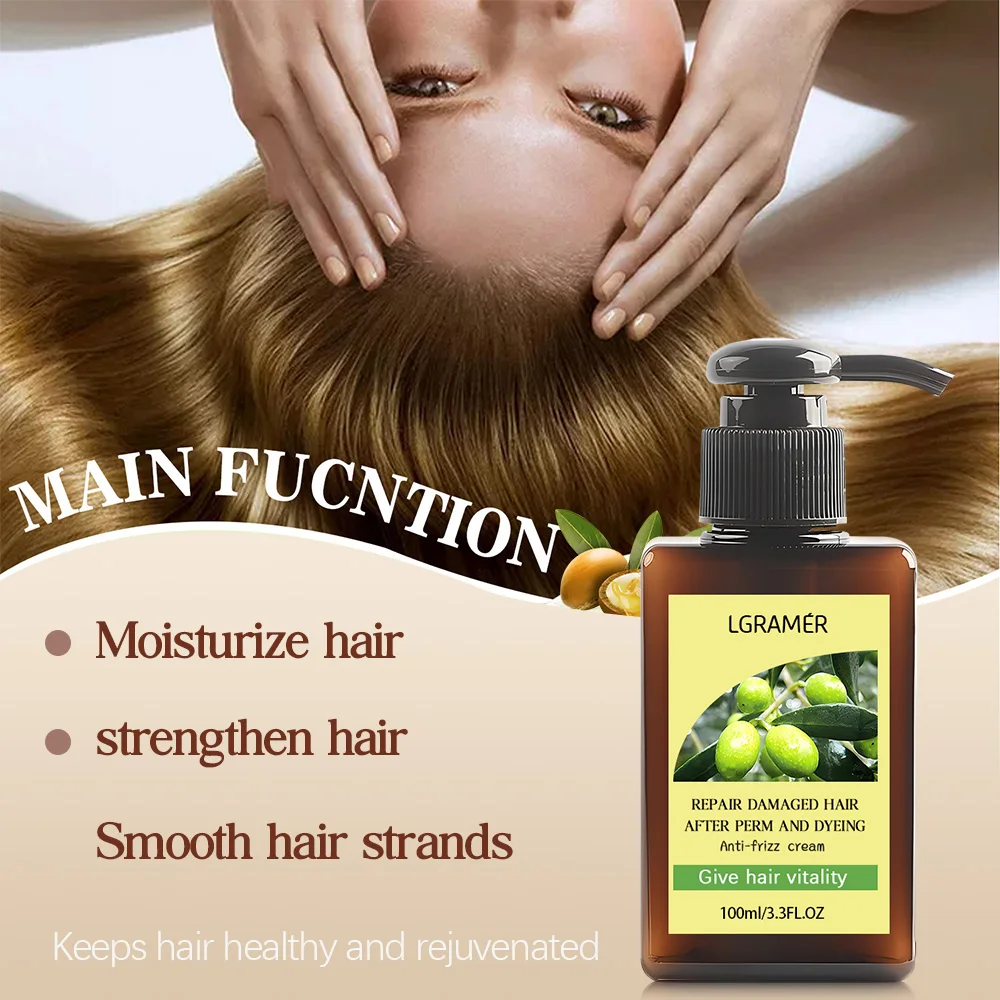 LGRAMER Hair Conditioner Repairs Damaged Hair Nourishes Hair Strengthens Hair Enhances Hair Toughness Moisturizes Smooths Hair