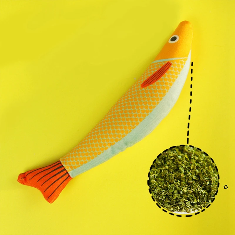 3-częściowe zabawki dla kotów Saury Fish, Cat Chew Toy Zabawki z kocimiętką dla kotów domowych-AA68