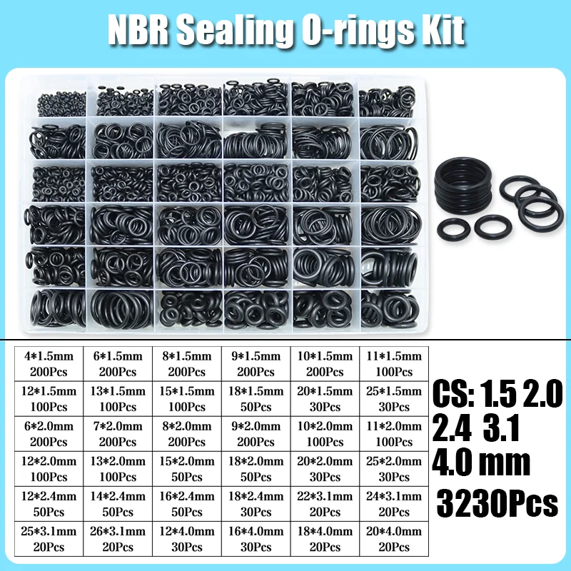 3230x O-Ring Nitril nbr o Ring Dicht scheibe O-Ring von Kfz-Wasserhahn dichtungen öl beständig Hoch temperatur ring – Detail 7