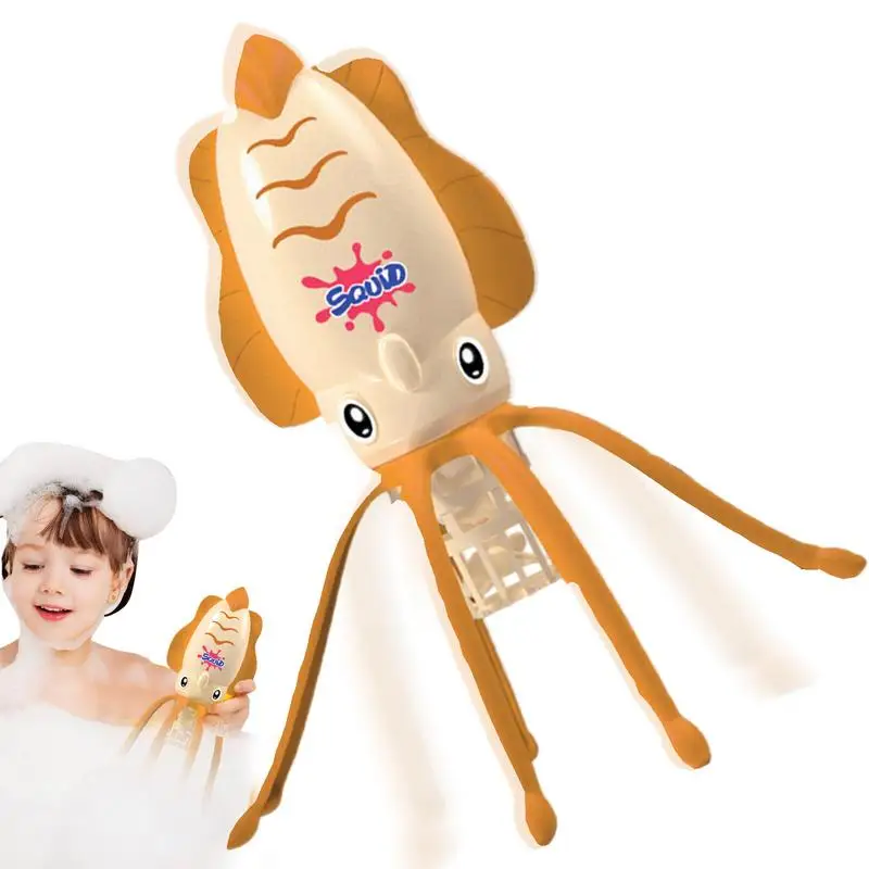 

Squid Bath Toy Realistic Electric Squid Shower Bath Toy Interactive Summer Bath Toy For Kids Floating Water Toy Octopus Pool