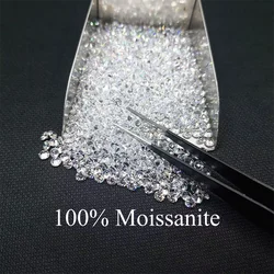 B 100% Real Moissanite Certified Lab Grown Pass Diamond tester pen Loose Gemstones Moissanita Stones For Jewelry With GRA