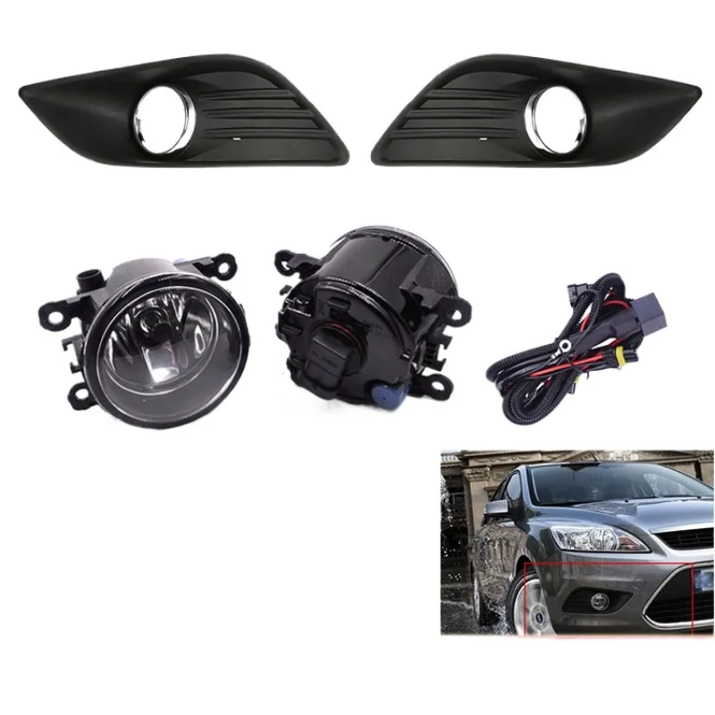 

Suitable for Ford Focus Fog Light Headbar Light 09-11 Fox Seat Lower Net Fog Light Frame Plus Wire Harness