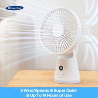 New Cordless Desk Fan Portable Cooling USB Fan 5 Speed Ultra Quiet Powerful Mini Table Fans for Home Office