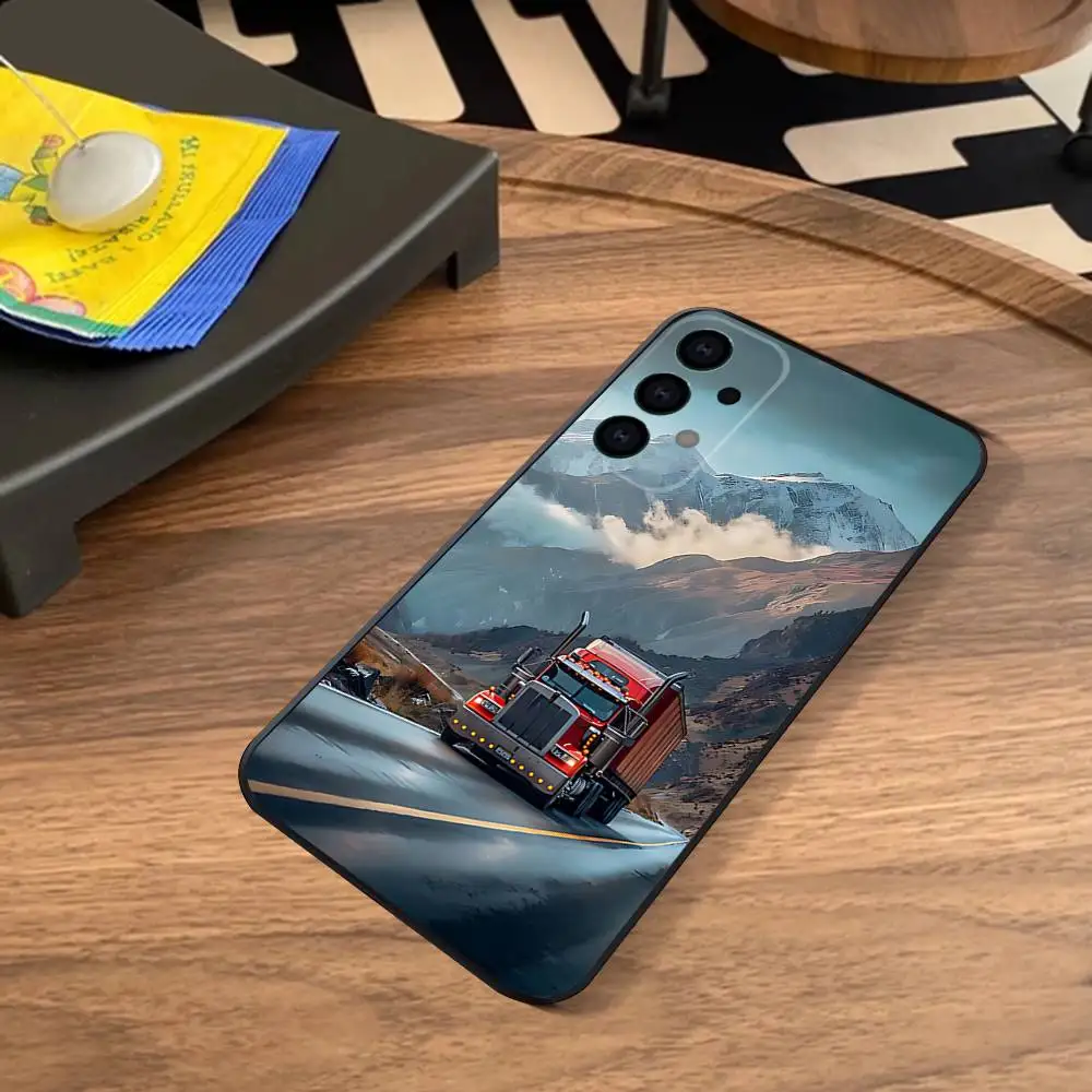 Trucks SA-AB Custodia per telefono per auto in silicone morbido per Samsung S25, S24, S21, S22, S23, S30, Ultra, S20, Plus, Fe, Lite