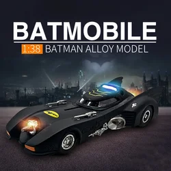 Classic Movie Car Batmobile Bat Sports Car Alloy Model Diecasts & Toy Metal Car Collection Sound Light Simulation