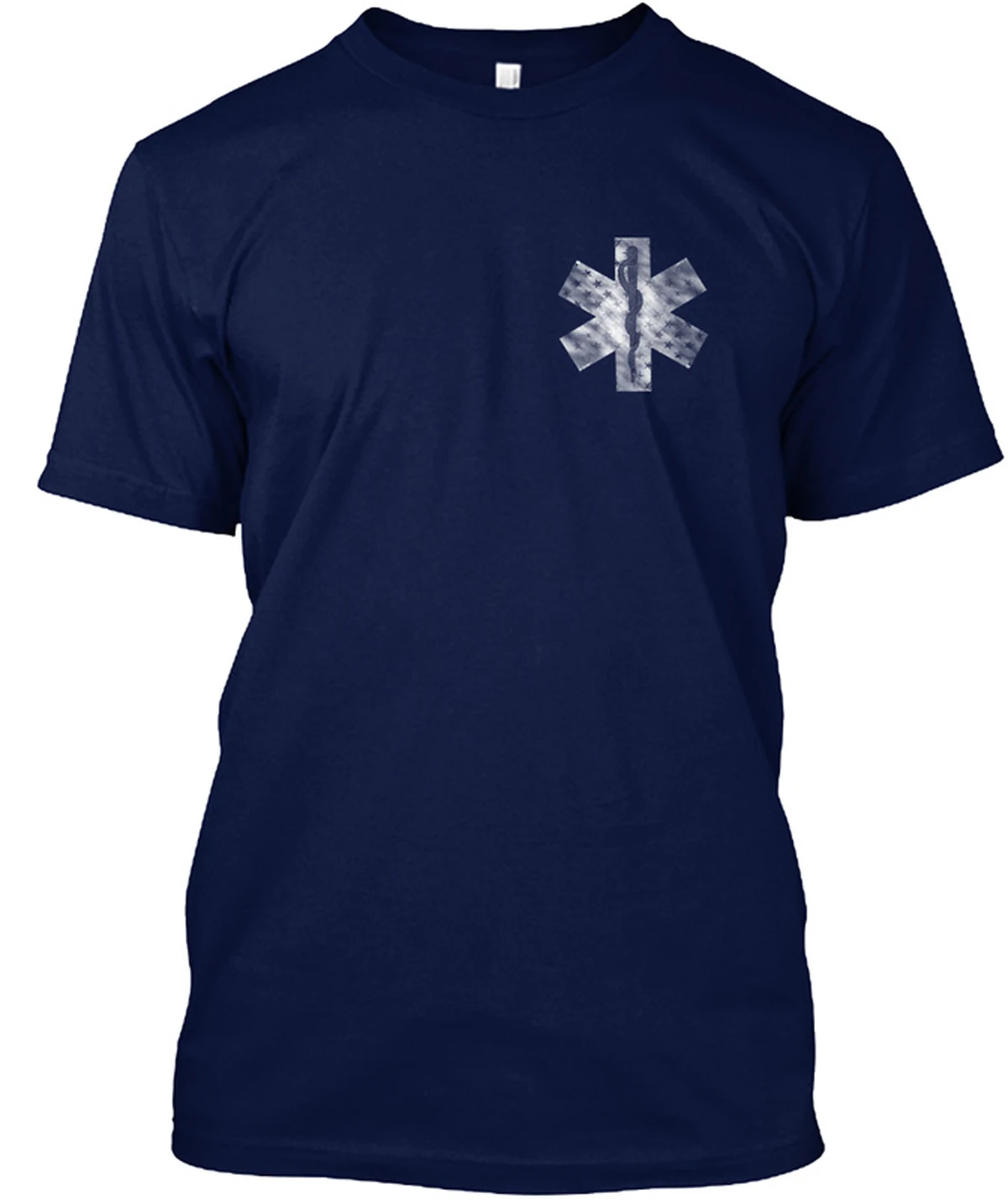 Star of Life America Flag EMT Oath Medical Paramedic T Shirt New 100% Cotton Short Sleeve O-Neck T-shirt Casual Unisex Top