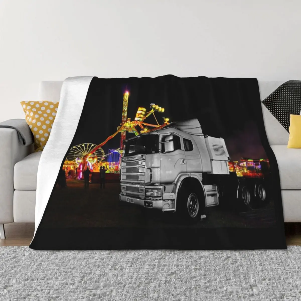 

Truck n rides Throw Blanket Decorative Throw Bed linens Furrys Blankets For Baby Blankets