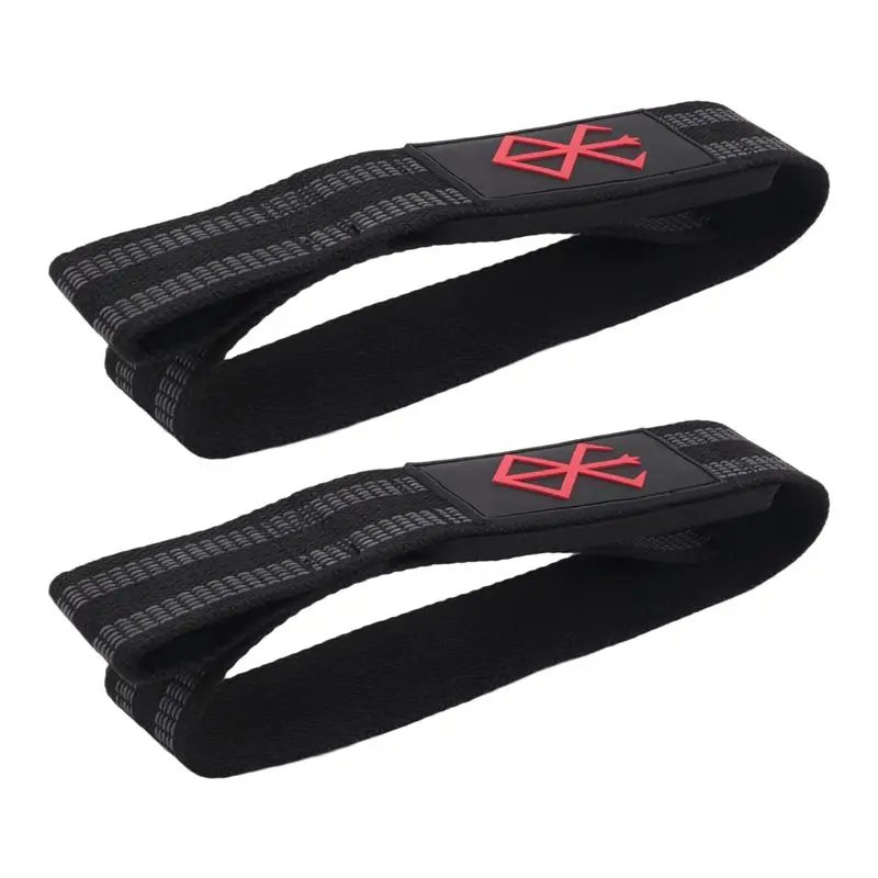 XSXS-1Pair Wrist Wraps Anti-Slip Fitness Wrist Support Gym Strength Training Deadlifts Straps Pull Up Weightlifting Hand Band