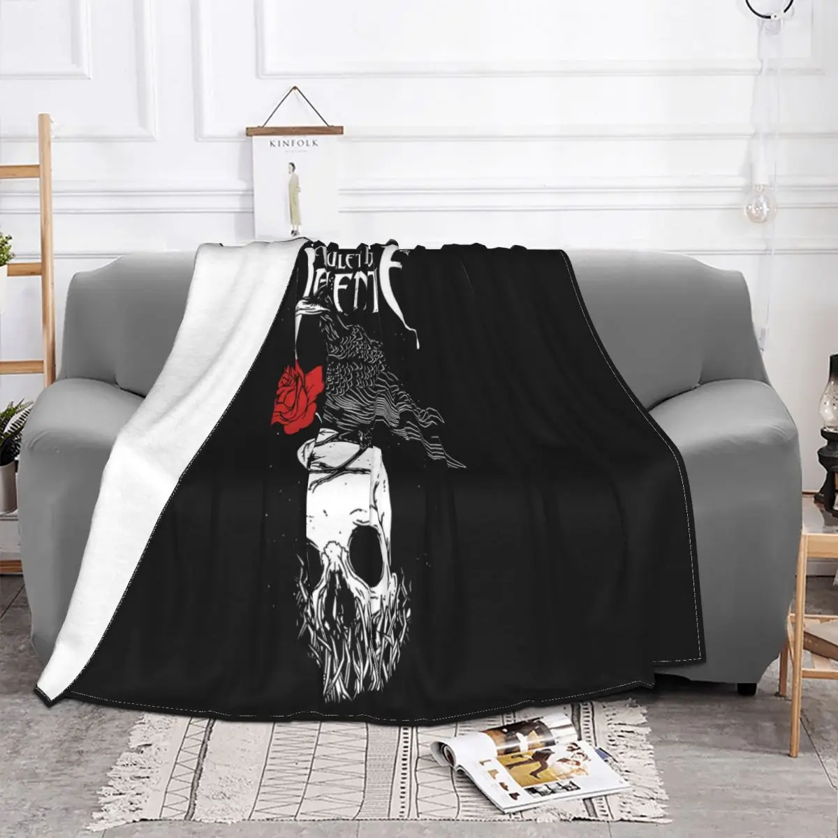 Bullet For My Valentine Raven Sxxl Metal T T New Cartoon Popular Style Present Straight 2021 Throw Blanket