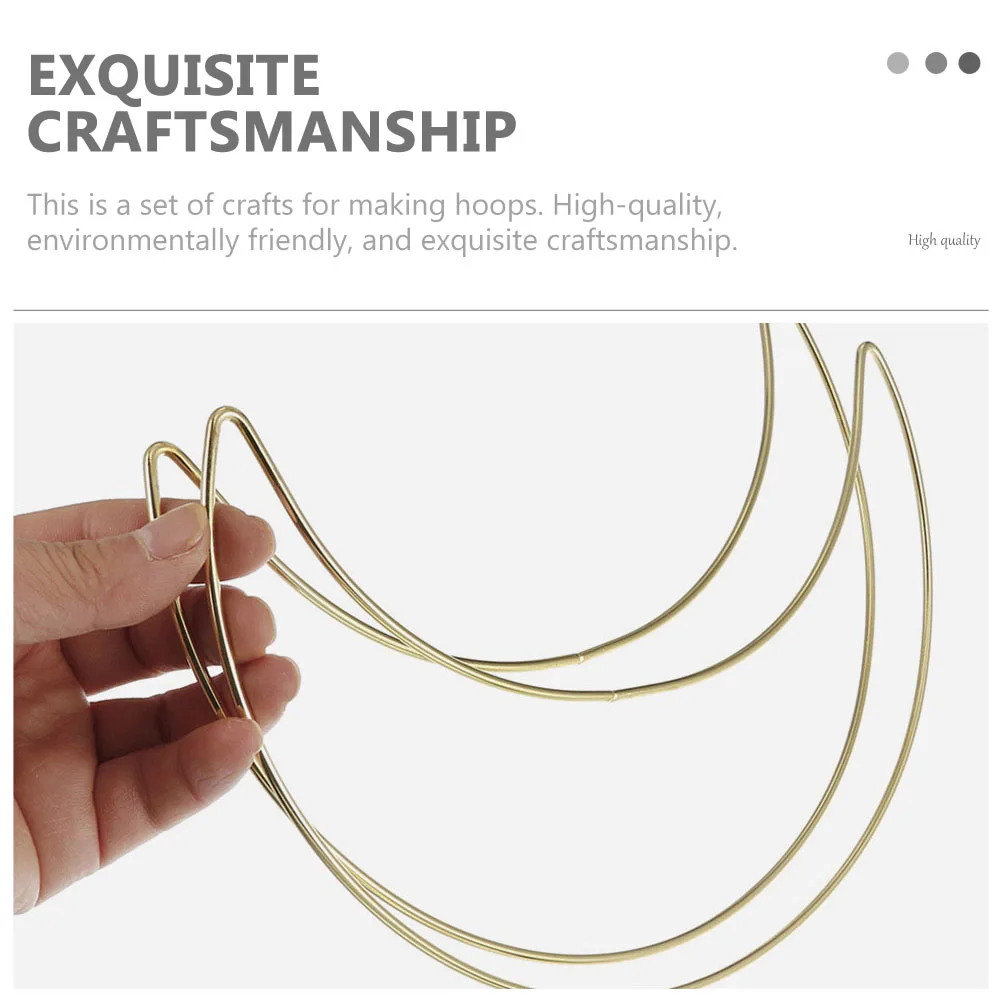 

4Pcs Star Moon Shaped Dreamcatcher Iron Rings DIY Craft Hoops for Wreath Tassel Plant Hanger Metal Rings Accessories