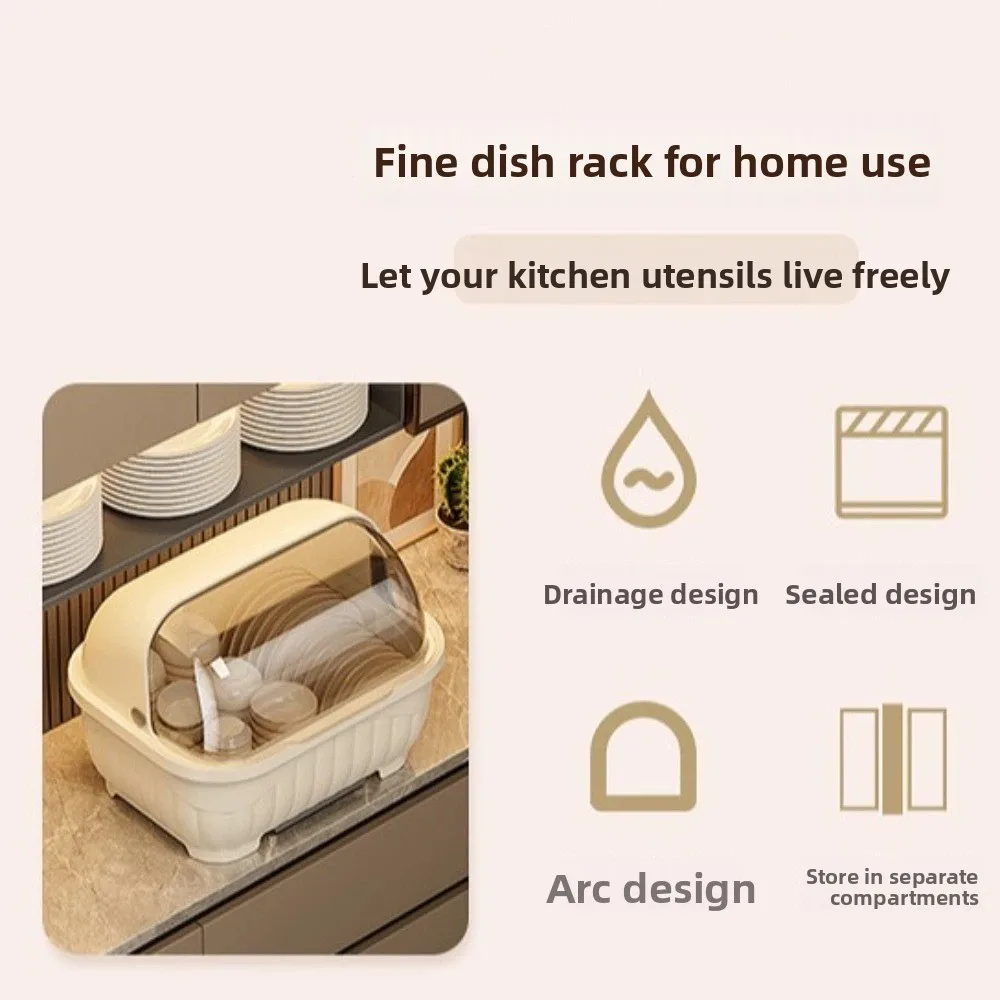

Drainable Kitchen Cutlery Holder Tableware Covered Dinner Plate Cup Spoon Fork Cage Rack Draining Tray High-capacity