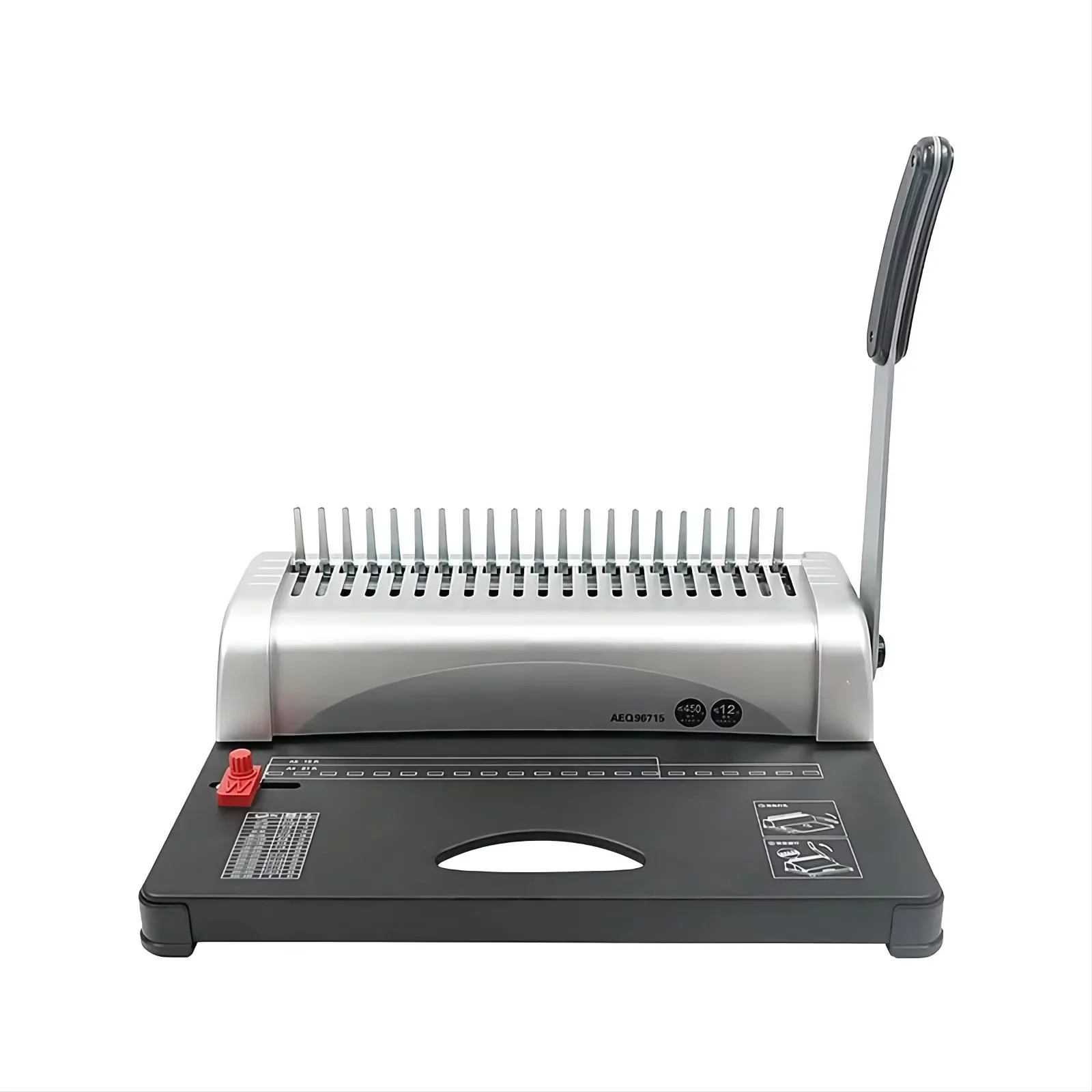 

Manual A4 Table Type Book Binding Machine 21 Holes Comb For Office Document Binding