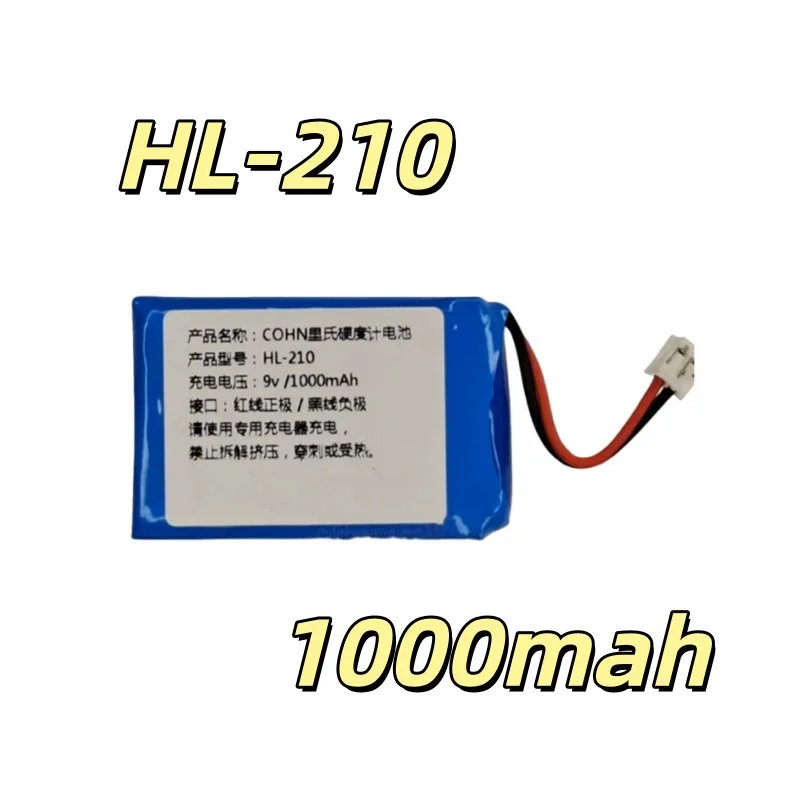 Bateria de substituição 9V 1000mAh para testador de dureza HL-210 1 unidade Premium