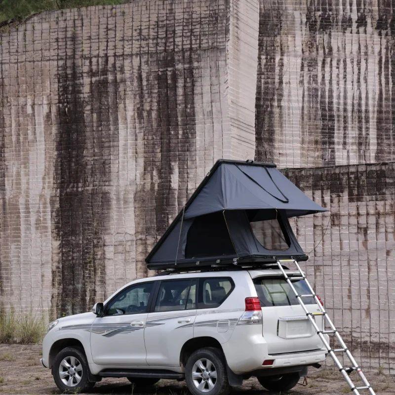 High Quality Aluminum Alloy Hard‑Rooftop Tent, Automatic Quick‑Open Design Car And SUV Outdoor Camping