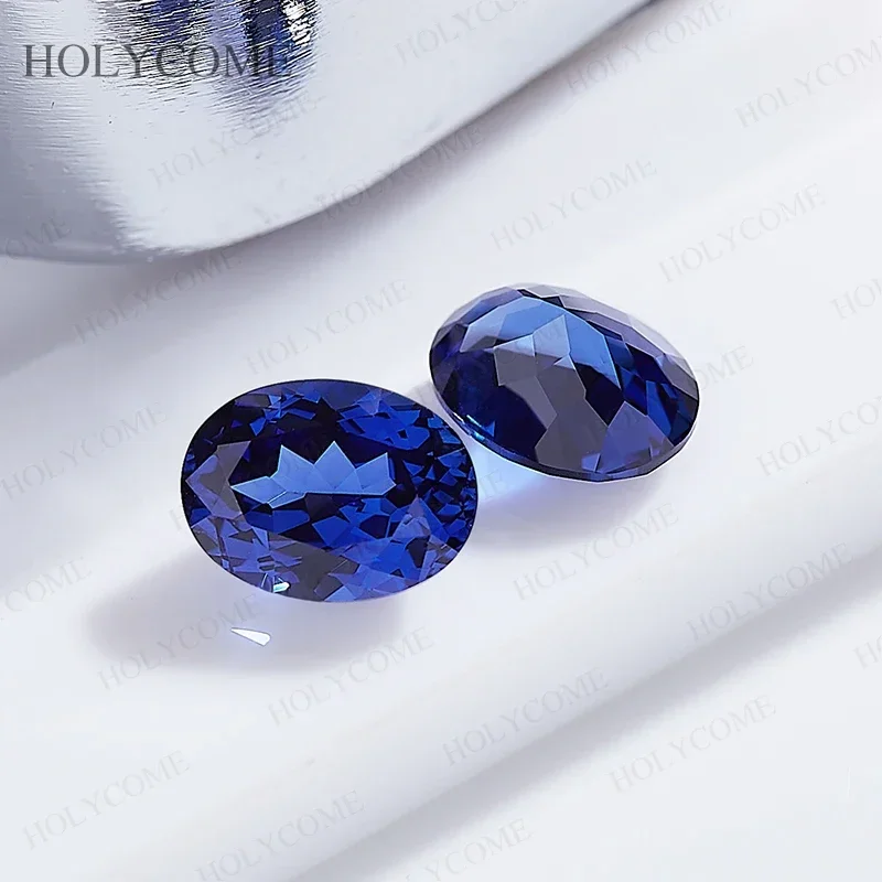 

Newest [Oval Shape] Lab Grown Sapphire Natural Blue VVS1 Fine Beads for Jewelry Making Loose Stone Selectable AGL Certificate