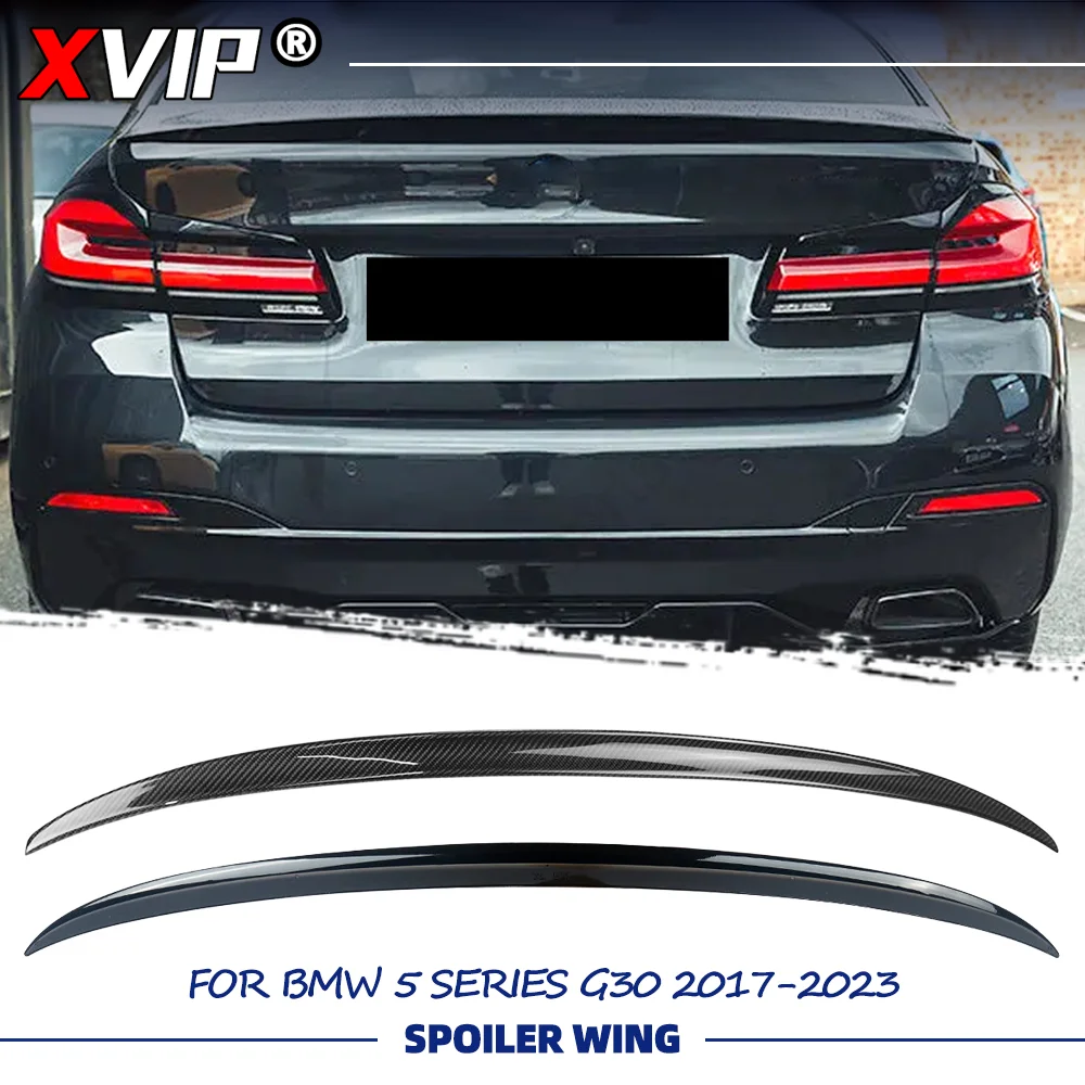 

Задний спойлер XVIP в стиле MP, глянцевый черный, с эффектом карбона, для BMW 5 серии 2017-2023 G30 4-дверный седан M5 F90