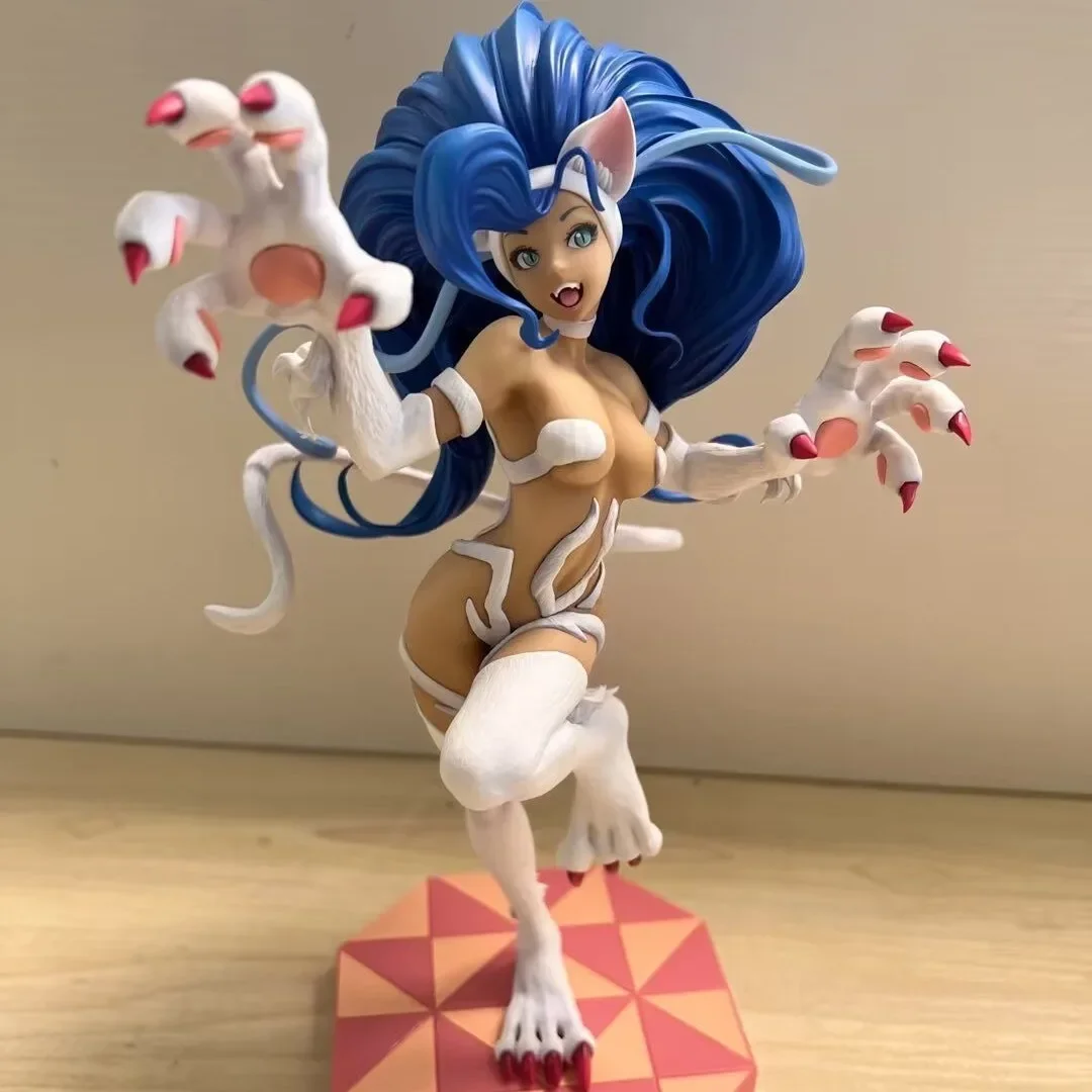 Darkstalkers Bishoujo Felicia 섹시한 소녀 애니메이션 피규어, 뱀파이어 모리건 에인랜드 액션 피규어, 성인 모델 인형 장난감, 23cm