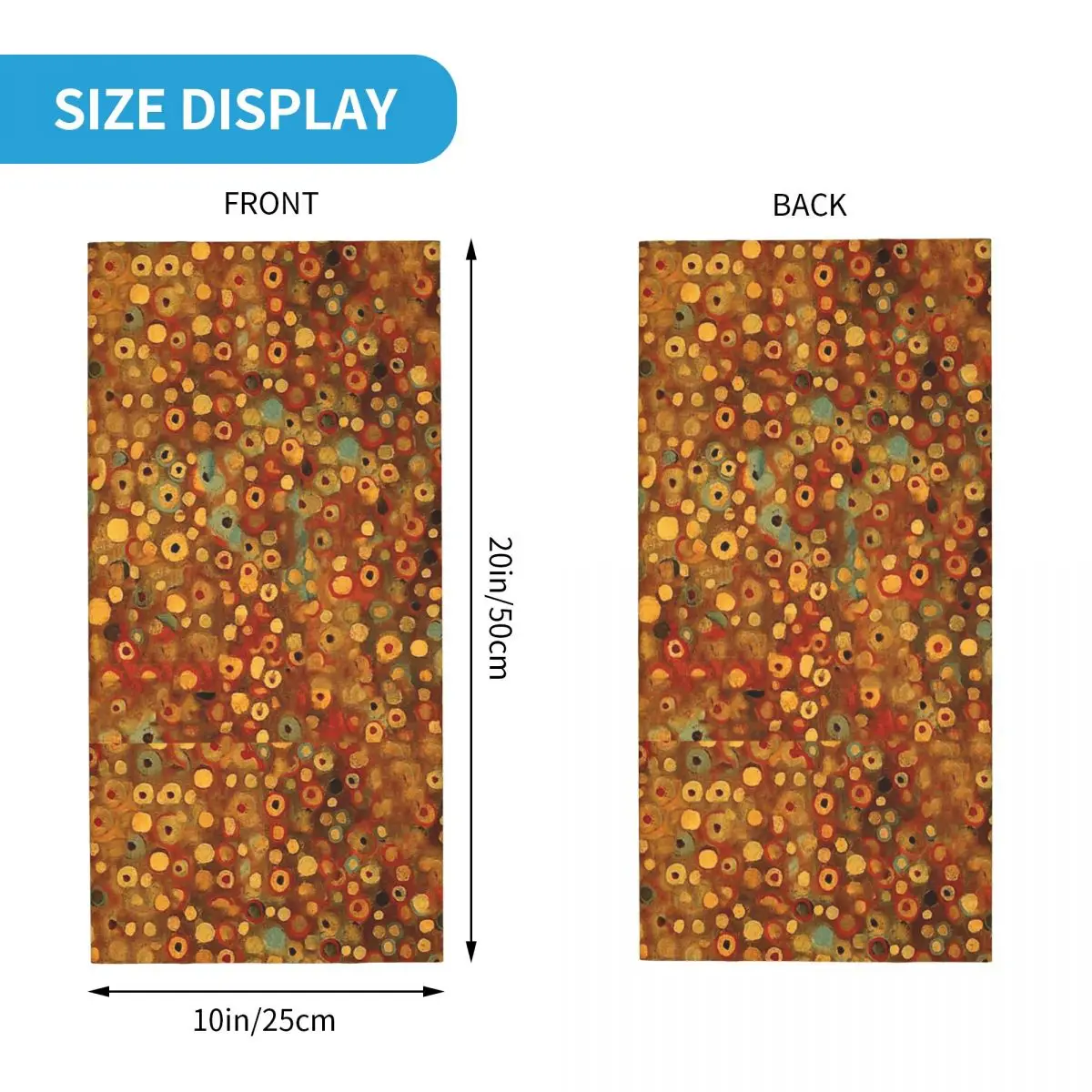 غوستاف كليمت العصور الثلاثة من امرأة التفاصيل باندانا غطاء الرقبة المطبوعة وشاح سحري متعدد الوظائف عقال للرجال النساء الكبار