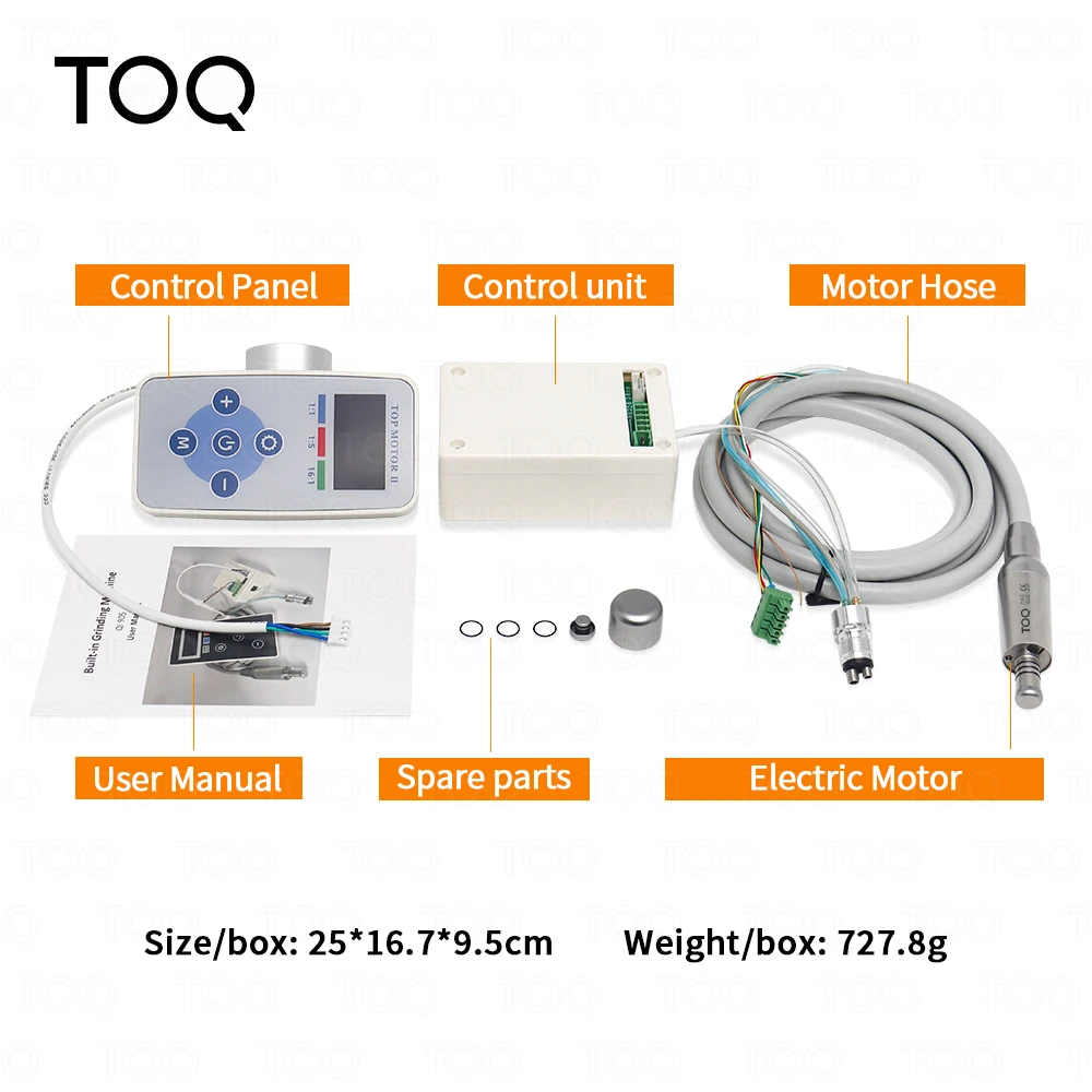 Dental Brushless Electric Motor with Internal Water Spray and LED Connector Portable Micromotor for Fiber Optic 1:1 1:5 4:1 16:1
