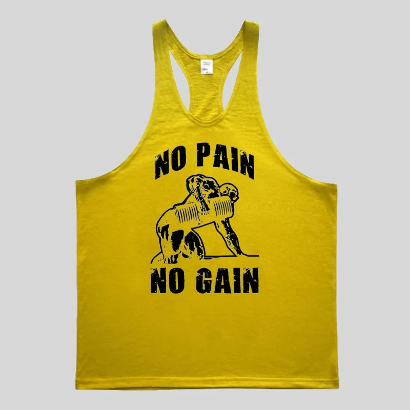 남성용 운동용 스트링어 탱크탑, 몸매를 돋보이게 하는 짐 베스트, 보디빌더, 피트니스 애호가 및 운동 애호가를 위해 디자인됨