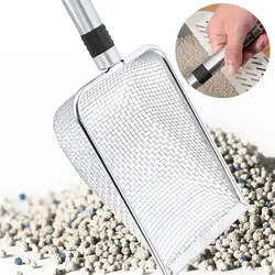 Stainless Steel Cat Litter Shovel Large Size Porous Multigrain Shovel Net Big Tool Shit Bentonite Shovel Pet Shovel Cat A2M7