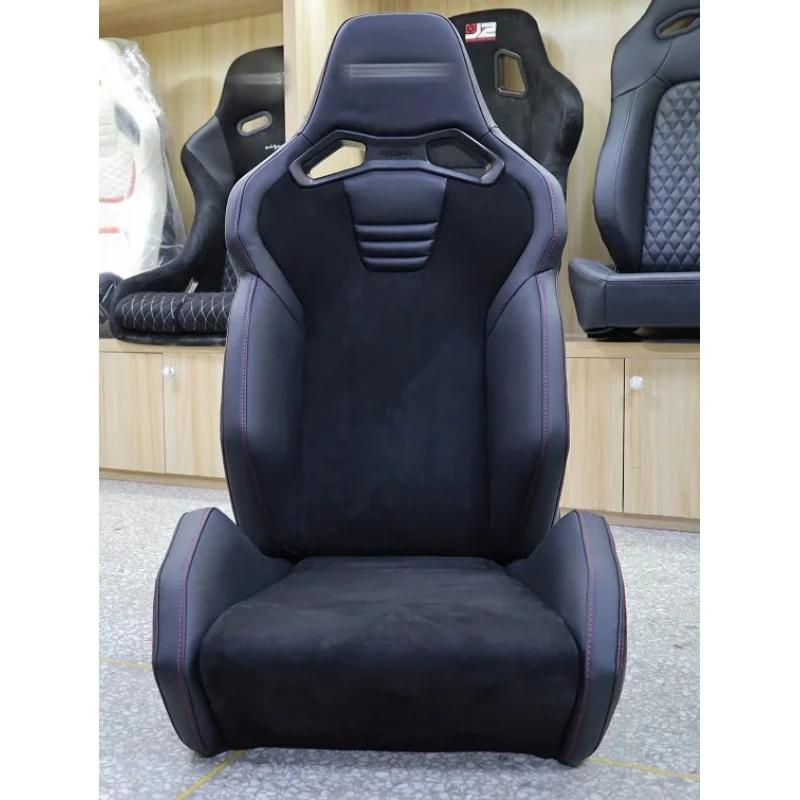 High Quality Universal RECARO SR-S Racing Bucket Seats, Quick Release Reclining Modified Car Seats with Double Slider