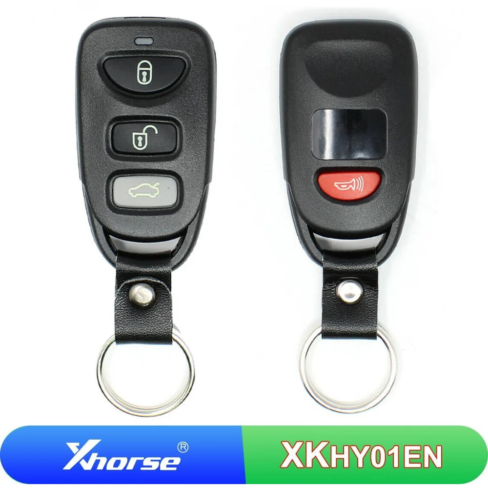 5/10 Pcs XKHY01EN Xhorse XK Wired Remote Key VVDI Car Key 3+1 Buttons Universal Car Key For Hyundai