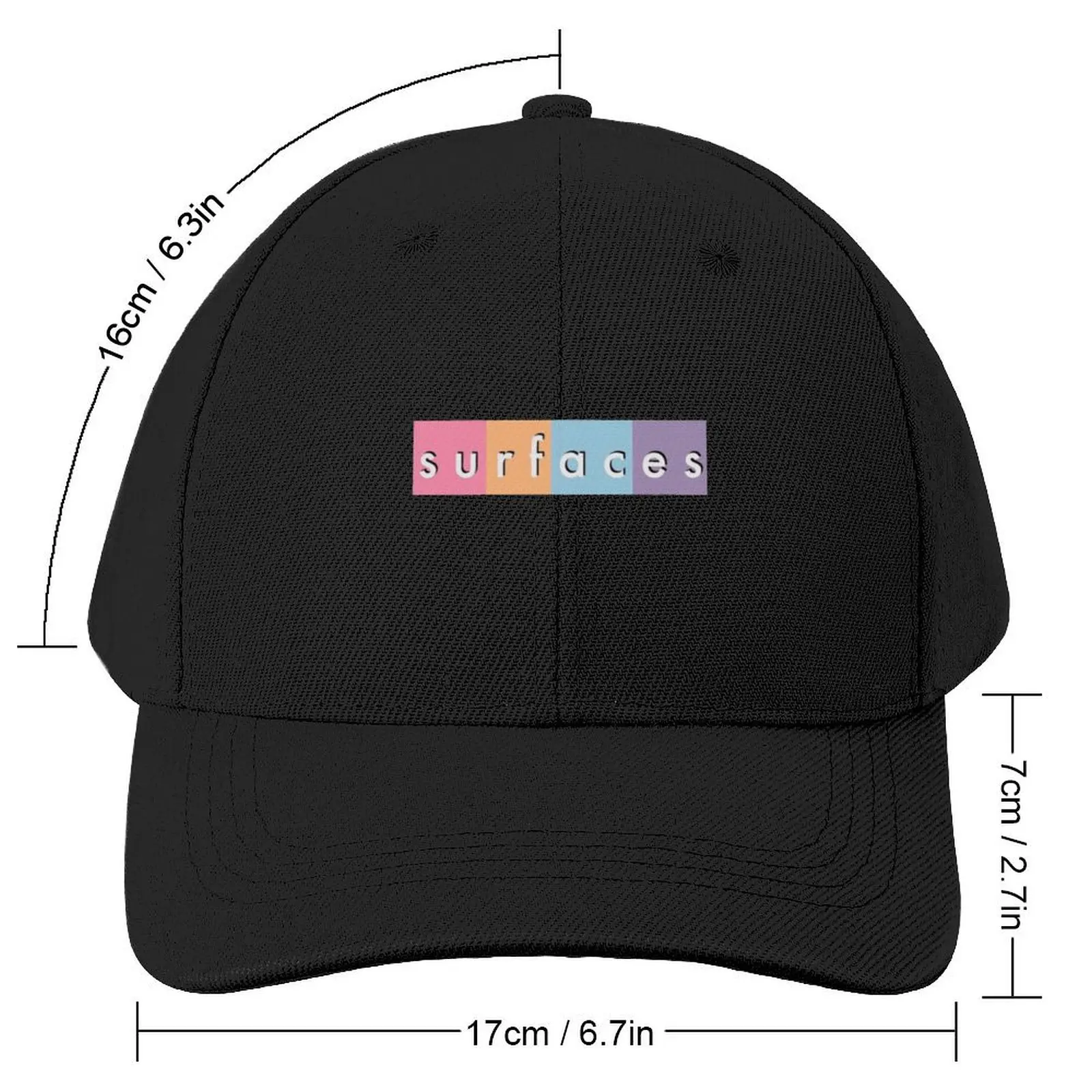 colorful surfaces Baseball Cap Christmas Hat Hat Baseball Cap Snap Back Hat custom Women Men's