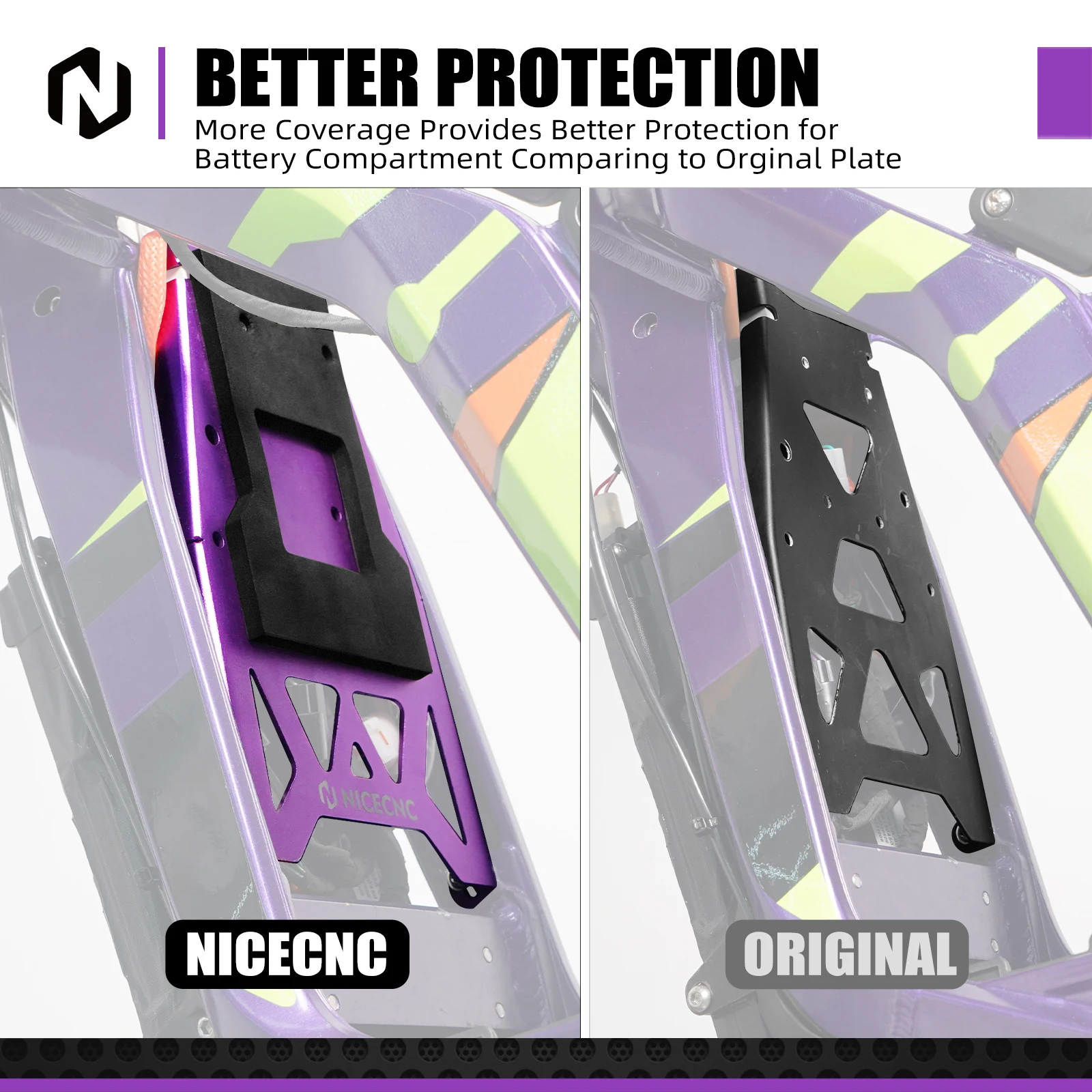 

NICECNC For Surron light bee X Aluminum Battery Front Plate For SUR-RON light bee S L1E For Segway X160 X260 Electric Dirt Bike