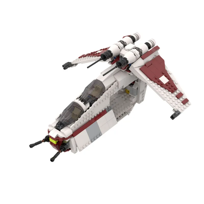621 PCS Star Fighting Republic Gunship/LAAT - 75402 75432 Alternative MOC Anpassen Modulares Gebäude DIY Festival Spielzeug Geschenk