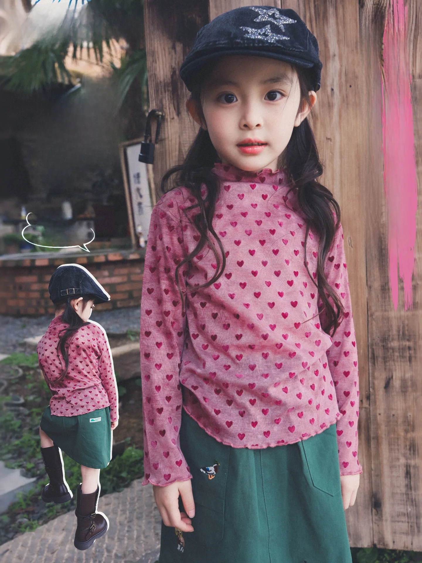 Outdoor Girls Long Sleeve T-Shirt Casual Base Layer Shirt for Children Autumn New Style Polyester Viscose Blend Soft Comfortable