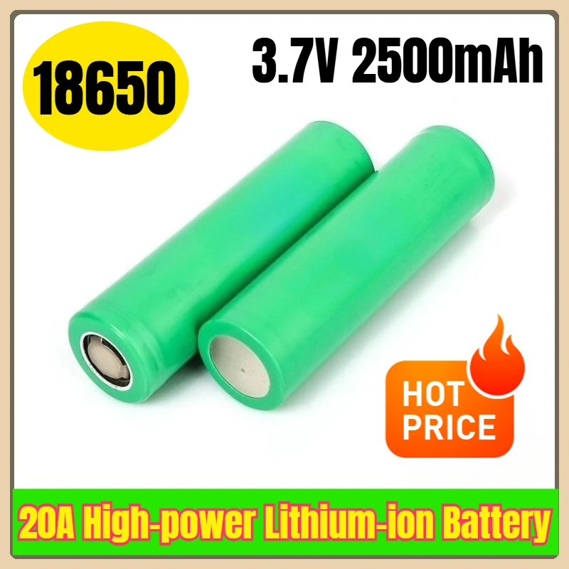 

18650 3.7V 2500mAh 20A High-power Lithium-ion Battery