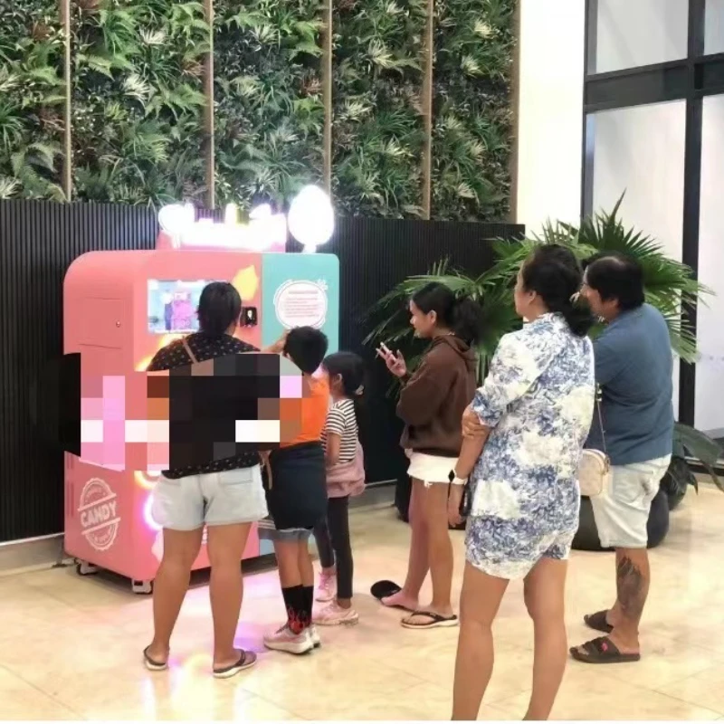 Cotton Candy Machine Automatic Ice Cream Vending Machine Multifunctional Automatic Cotton Candy Vending Machine for Switzerland