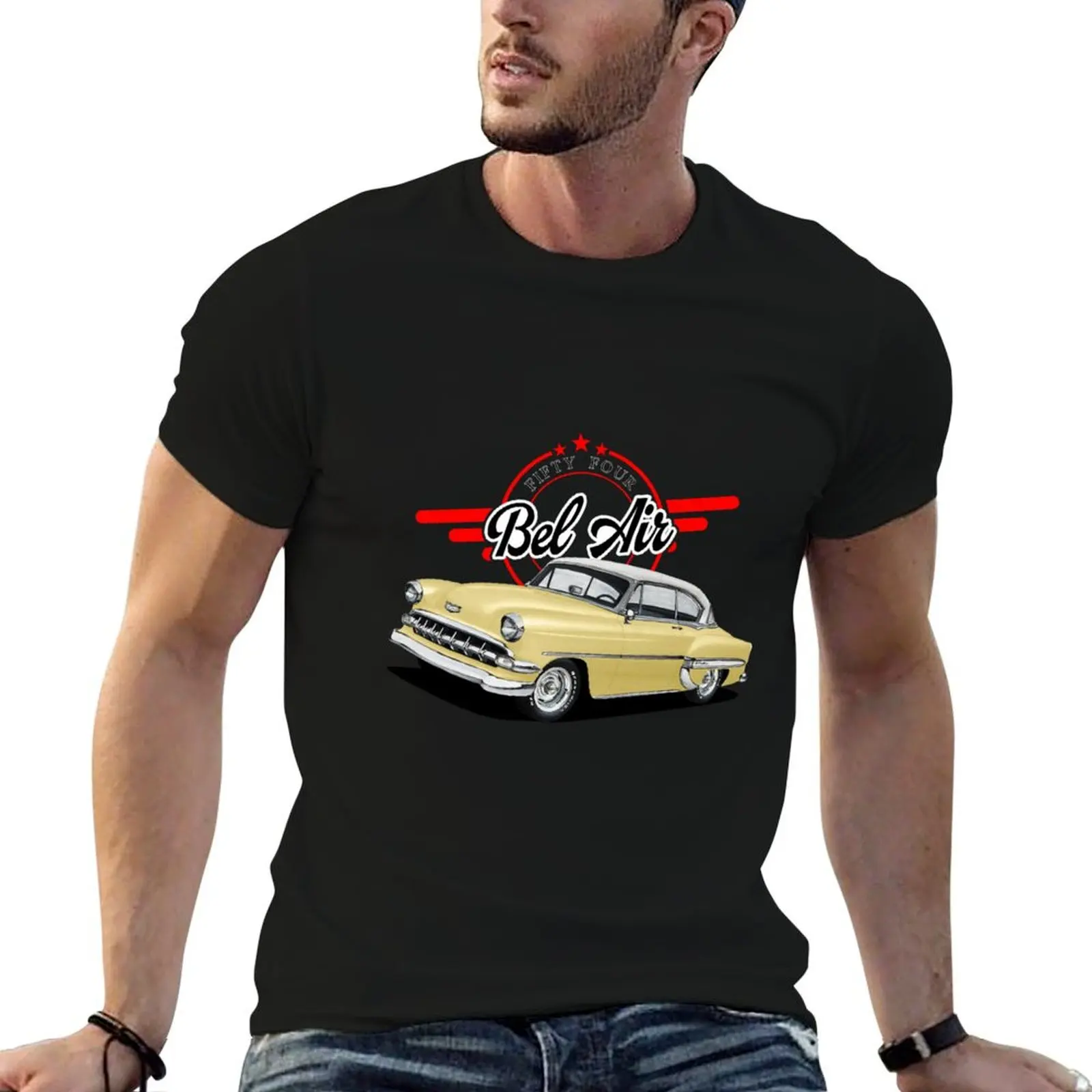Camiseta Bel Air 1954, camisetas personalizadas, camisetas estampadas de designer para homem, camiseta