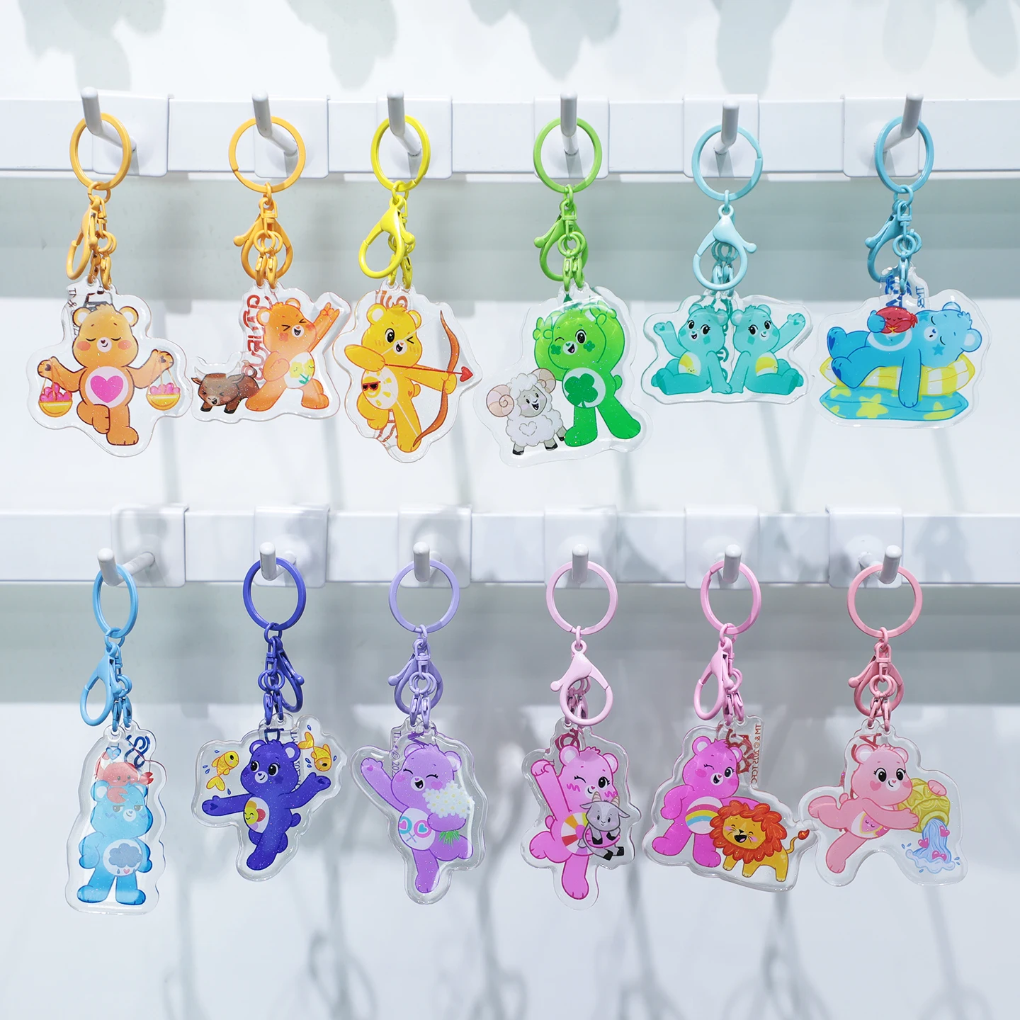 

Новое поступление, брелок с медведями 12 созвездий, милая эпоксидная сумка, кулон, аксессуар, идеальный подарок на день рождения для друзей и семьи